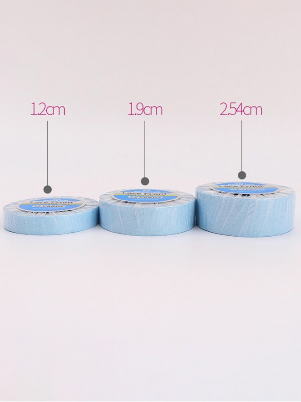 1.27Cm * 3Yard Spitzefront Support Tape Blau Liner Roll Für Lace Perücke