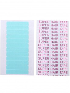 5 Sheets 60Pcs 4Cm*0.8Cm Haare Tape Adhesive Glue Double Side Tape Waterproof Für Lace Perücke