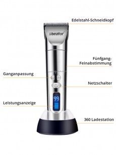 Haarschneidemaschine Profi Haarschneider Herren Haartrimmer Bartschneider Barttrimmer Präzisionstrimmer