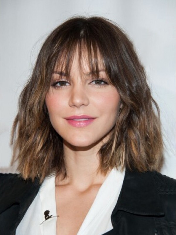 Katharine Mcphee Mittel Wellig Perücken